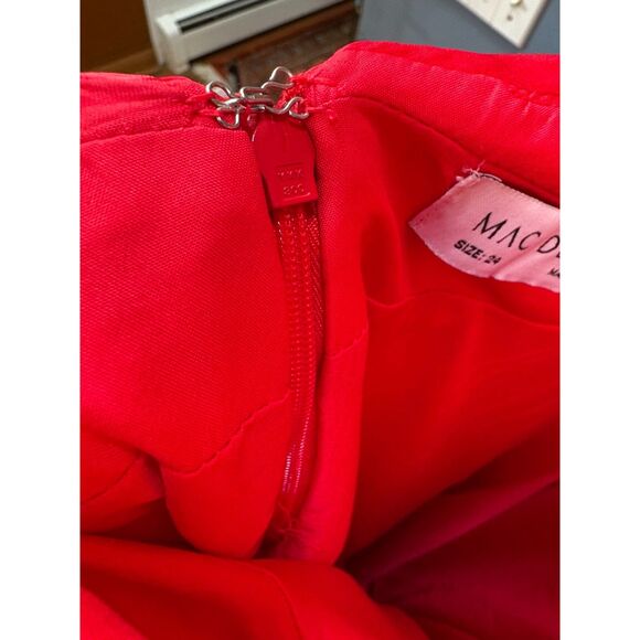 Mac Duggal Women's Rosette Halter Chiffon Evening Gown Size 24 - Picture 12 of 16